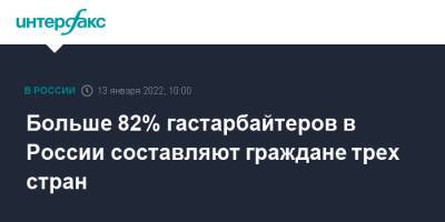 Валентина Казакова - Больше 82% гастарбайтеров в России составляют граждане трех стран - interfax - Москва - Россия - Узбекистан - Киргизия - Таджикистан
