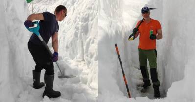 Украинские полярники показали, как откапывают "Академика Вернадского" после рекордного снегопада - kp.ua - Украина - Антарктида
