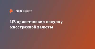 ЦБ приостановил покупку иностранной валюты - ren.tv - Россия