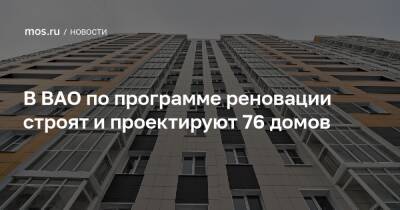 Сергей Левкин - В ВАО по программе реновации строят и проектируют 76 домов - mos.ru - Москва