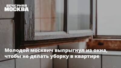Молодой москвич выпрыгнул из окна, чтобы не делать уборку в квартире - vm - Москва - Москва