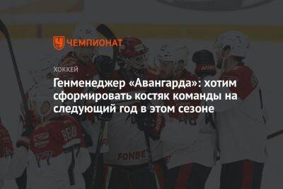 Генменеджер «Авангарда»: хотим сформировать костяк команды на следующий год в этом сезоне - championat.com - Челябинск - Омск - Тасс