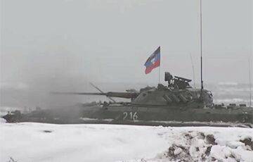 В Беларуси заметили танк с флагом «ДНР» - charter97.org - Белоруссия - ДНР
