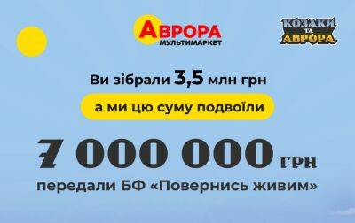 Мережа мультимаркетів "Аврора" вдвічі збільшила зібрані впродовж акції 3,5 млн для ЗСУ - rbc.ua - Україна