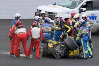 Видео: Авария Колтона Херты в Индианаполисе - f1news.ru