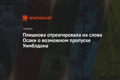 Каролина Плишкова - Плишкова отреагировала на слова Осаки о возможном пропуске Уимблдона - championat.com - США