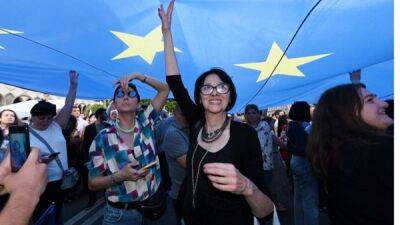«Домой в Европу!» В Тбилиси прошла масштабная акция в поддержку европейской интеграции Грузии - fokus-vnimaniya.com - Украина - Киев - Молдавия - Грузия - Тбилиси - Брюссель