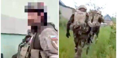 Оккупанты сняли свое бегство после прилета украинского снаряда — видео - nv.ua - Россия - Украина