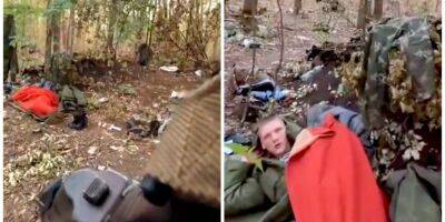 ВСУ обнародовали видео с оккупантом, которого застали врасплох во время сна — видео - nv.ua - Россия - Украина