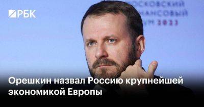 Орешкин назвал Россию крупнейшей экономикой Европы