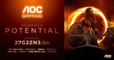 AOC AGON 27G2ZN3/BK – игровой монитор с поддержкой 280 Гц стоимостью $240