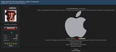 Хакер взломал Apple и получил исходные коды трёх сервисов