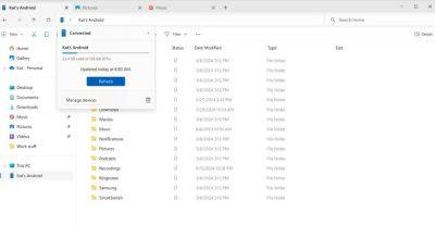 Новая функция в Windows 11 позволяет управлять Android файлами через проводник