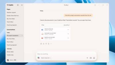 Copilot для Windows теперь может подключаться к сторонним сервисам и создавать документы Office