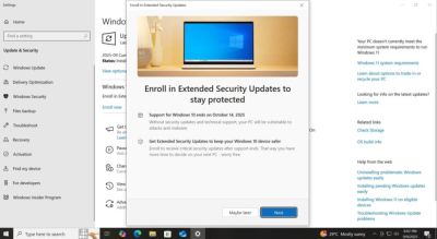 maybeelf - Расширенные обновления безопасности Windows 10 не будут работать на некоторых ПК - habr.com - США - Голландия - Ес - Microsoft