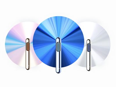 Первый в мире складной зонт без спиц с OLED-дисплеем