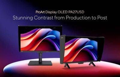 Представлен профессиональный монитор Asus ProArt OLED PA27USD