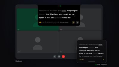 Вышла Textream — утилита, которая превращает чёлку MacBook в телесуфлёр с подсвечиванием произносимых слов